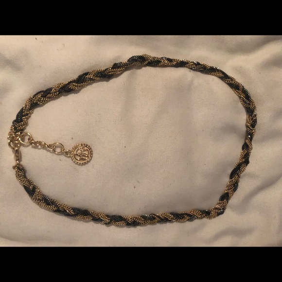 Mixed metal braided chain - costume jewelry - Picture 2 of 2